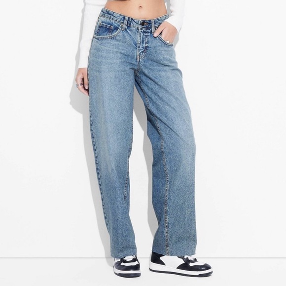 wild fable Denim - Wild Fable Mid-Rise 90’s Relaxed Straight Jeans